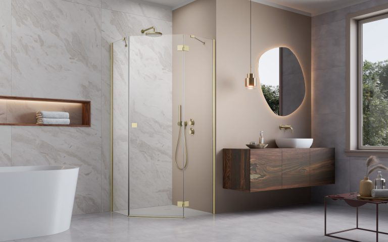 Душові двері Essenza Brushed Gold PTJ 623 R RADAWAY - Зображення 246275576-3fa53.jpg