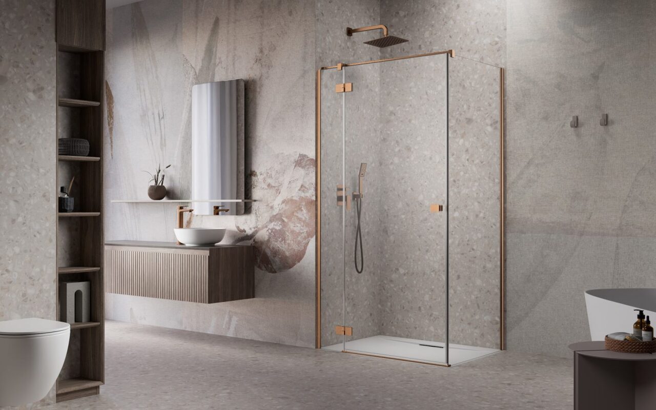 Душові двері Essenza Brushed Copper KDJ 900R RADAWAY - Зображення 246275577-3e1c8.jpg
