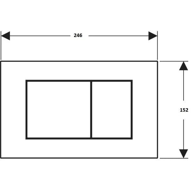 Кнопка зливу Sigma 40 Square 115.629.ID.1 Нікель matt Geberit - Зображення 247539099-1dd90.jpg
