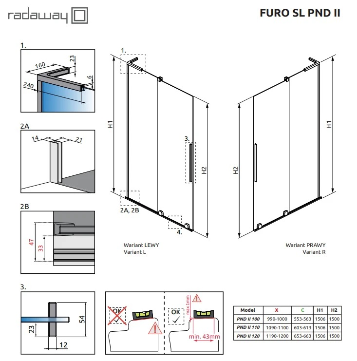 Шторка для ванни Furo SL Brushed Gun Metal PND II 588 R RADAWAY - Зображення 247880301-97c3b.jpg