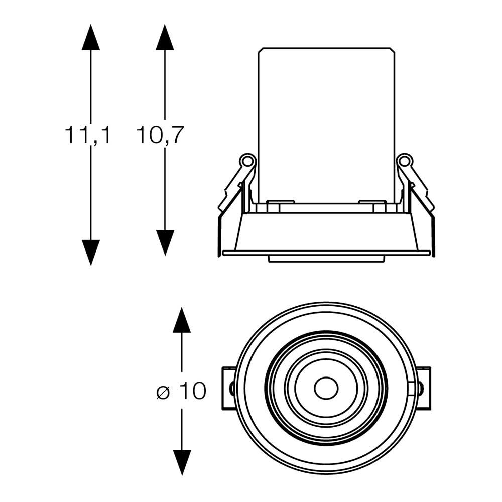 Точковий світильник NOVA 12W 3000K BK (248189), IDEAL LUX - Зображення 248189-.jpg