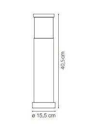 Світильник вуличний TRONCO PT1 H40 ANTRACITE (248257), IDEAL LUX - Зображення 248257--.jpg