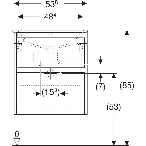 Шафка з умивальником 55 Selnova Square Slim rim 504.137.01.1 Geberit - Зображення 248753821-41720.jpg