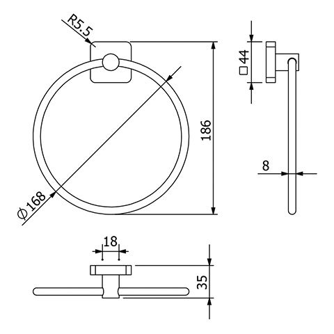 Тримач для рушників Vela S 25978N0 Kludi - Зображення 248753865-351cb.jpg