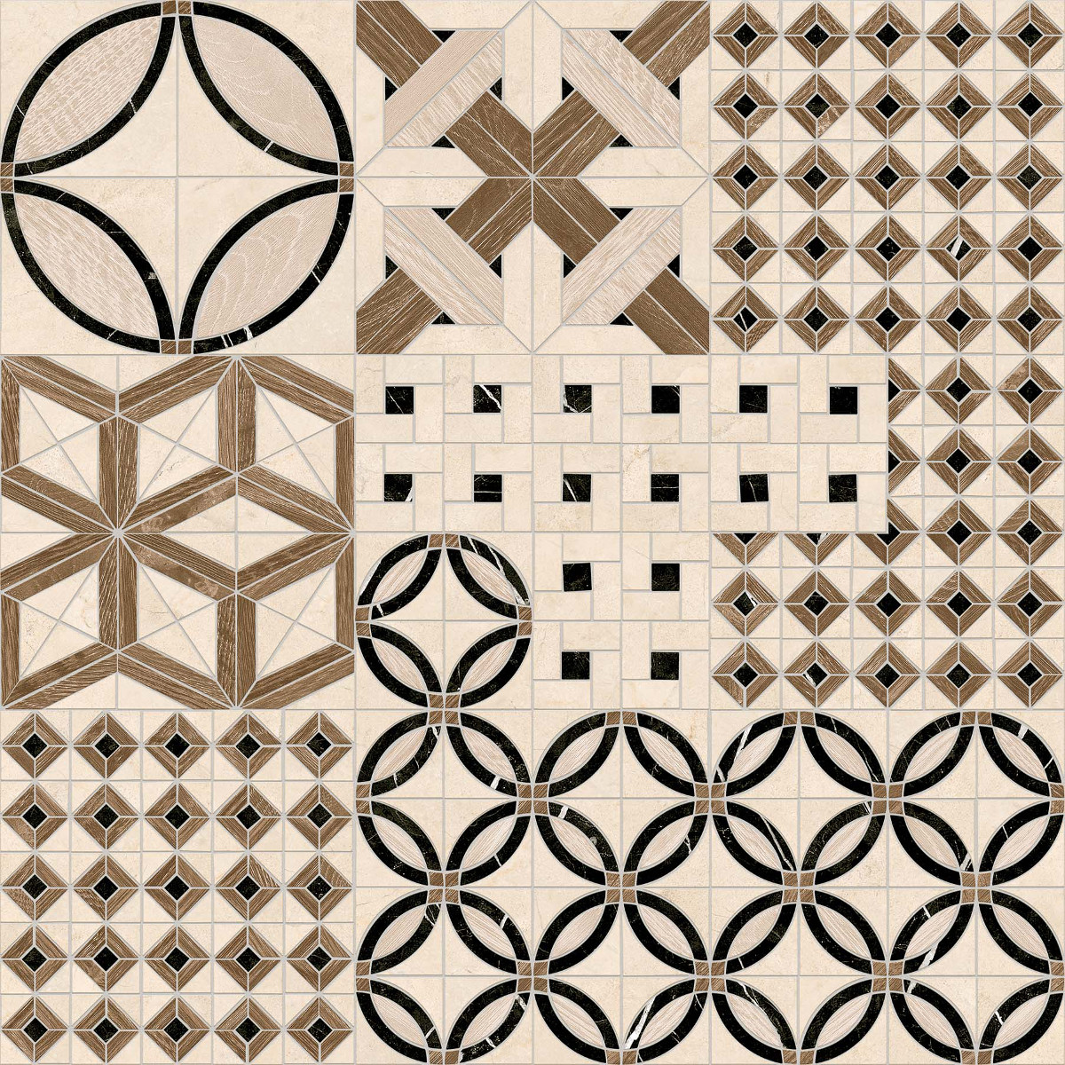 Плитка керамогранітна Thalassa Palene-R Marfil RECT 593x593x10 Arcana - Зображення