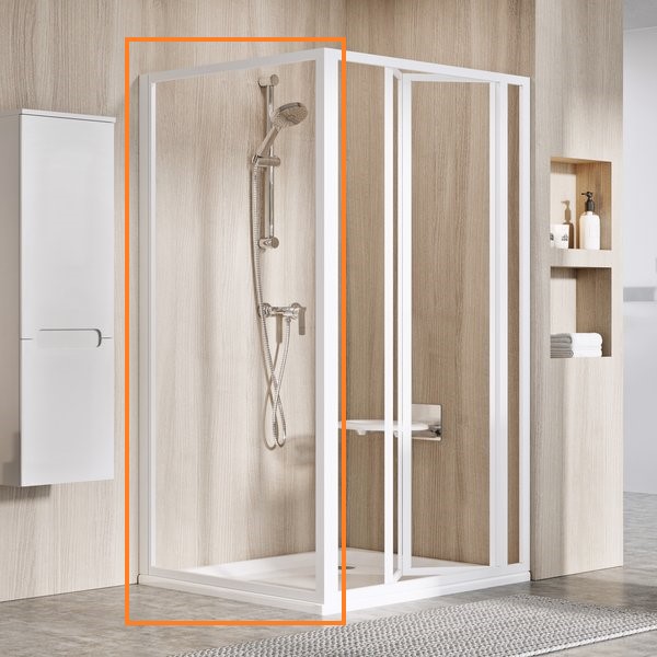 Душова стінка нерухома одноелементна  PSS-75 Transparent, RAVAK - Зображення 24_1.jpg