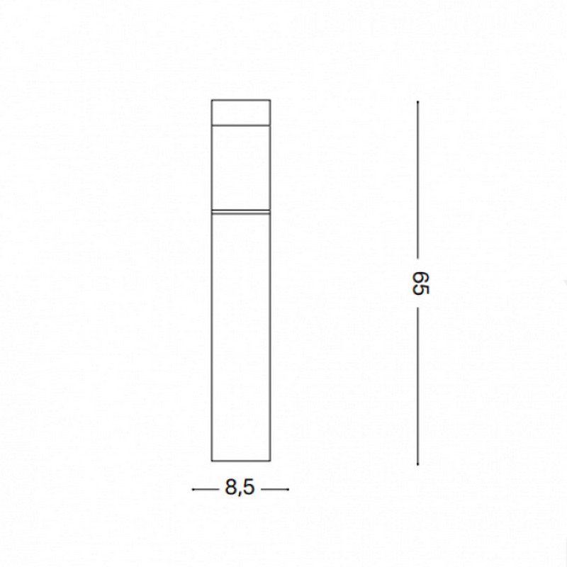 Світильник вуличний LYRA PT SQUARE 3000K (250748), IDEAL LUX - Зображення 250748-.jpg