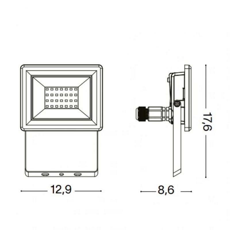 Світильник вуличний FLOOD 20W (250991), IDEAL LUX - Зображення 250991-.jpg