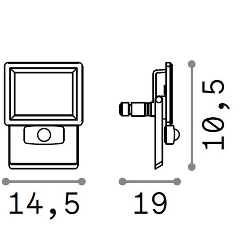 Светильник уличный FLOOD SENSOR 30W (251028), IDEAL LUX - Зображення 251028-.jpg