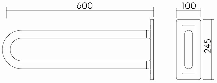 Поручень нерухомий 60 см LEHNEN CONCEPT (L60301000) KOLO - Зображення 251176-5ed30.jpg