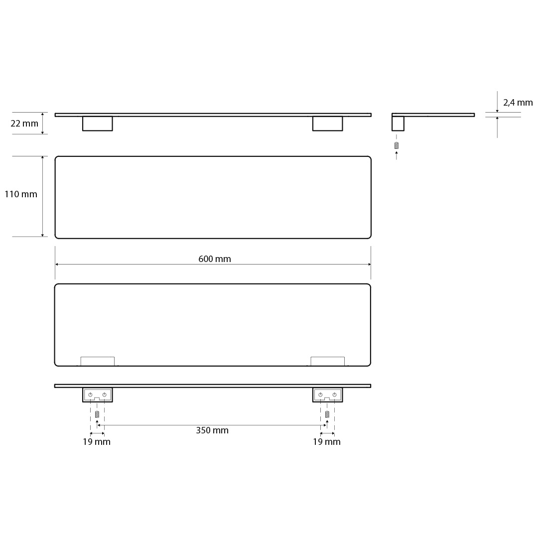 Поличка Organic Black 60 167102380 Bemeta - Зображення 251943459-d054e.jpg