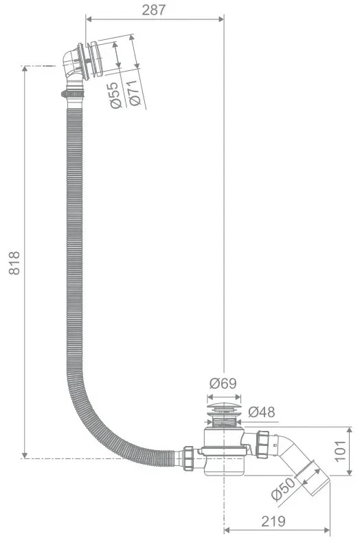 Сифон для ванни Moli ARIN.3210WH Radaway - Зображення 251943494-7f88e.jpg