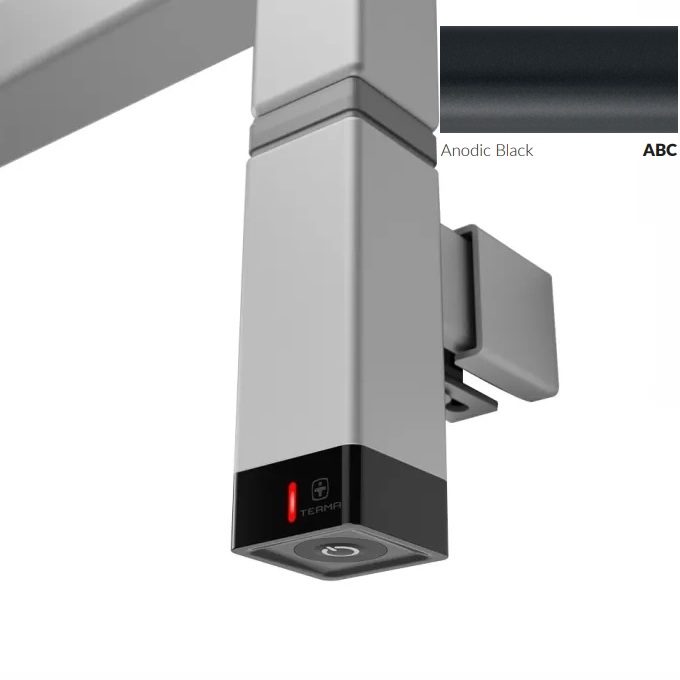 ТЕН прихованого монтажу One K 600W Ral Anodic Black Terma - Зображення 252026434-9a32e.jpg