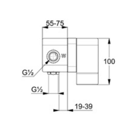 Вбудована частина змішувача Pure&Easy (38828), Kludi - Зображення 252386-601ad.jpg