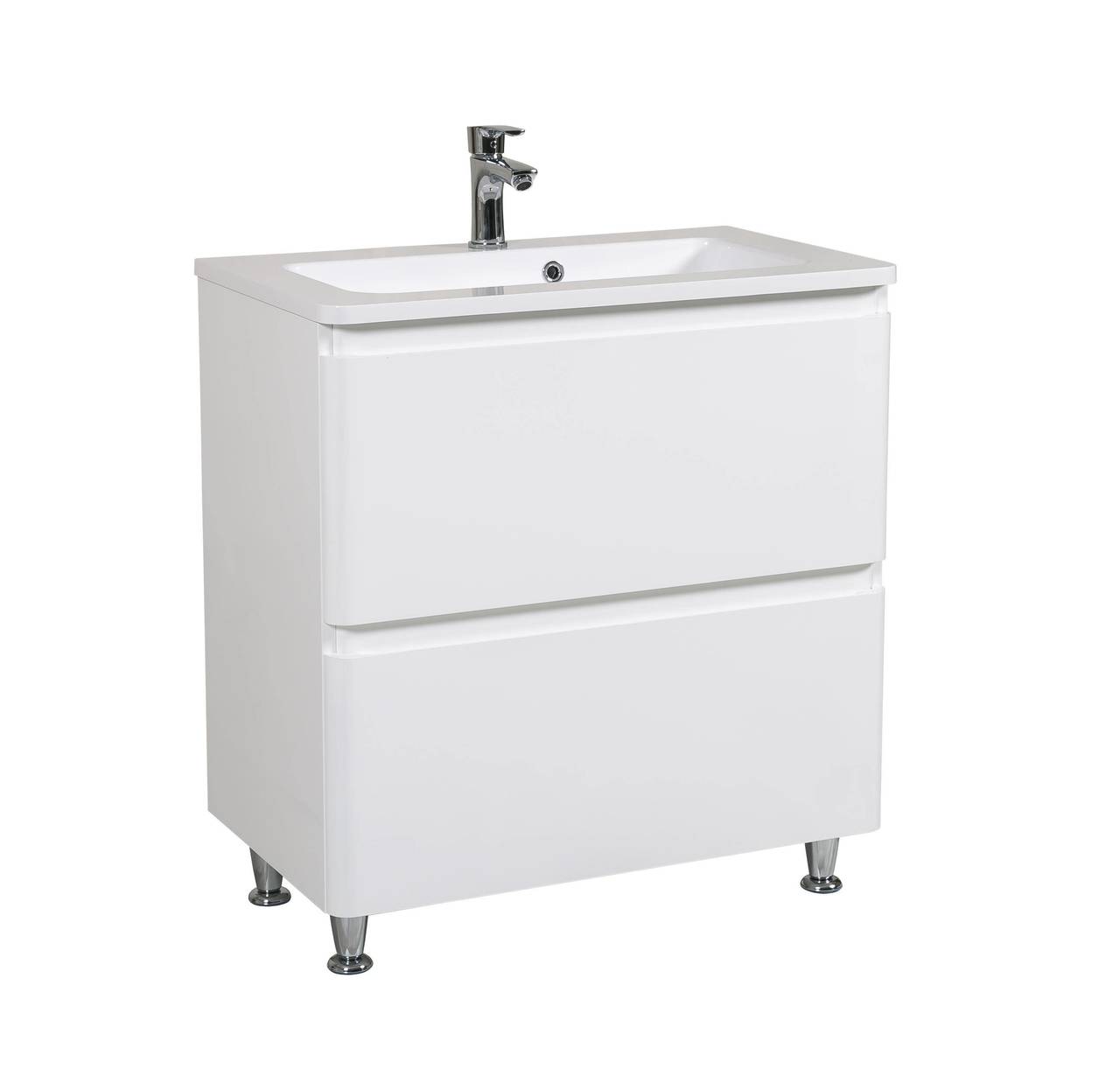 Шафка з умивальником Акцент Альфа 80, Аква Родос - Зображення