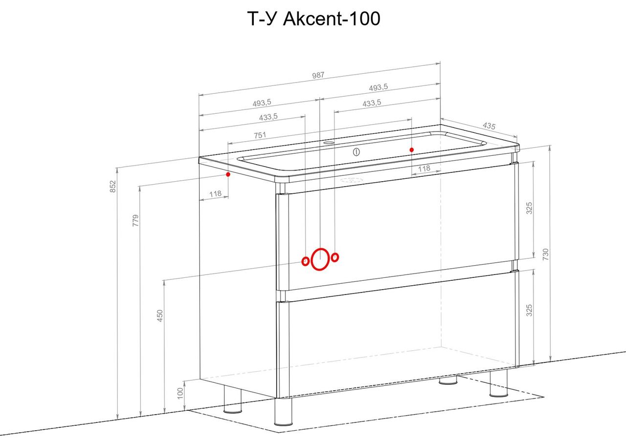 Шафка з умивальником Акцент Альфа 100, Аква Родос - Зображення 255186-56811.jpg