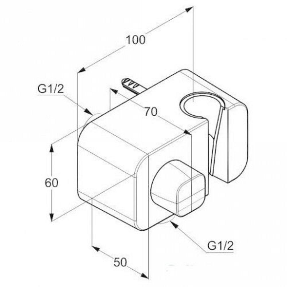Подключение душевого шланга DN 15 A-QA (6556105-00), Kludi - Зображення 255430-73dd5.jpg
