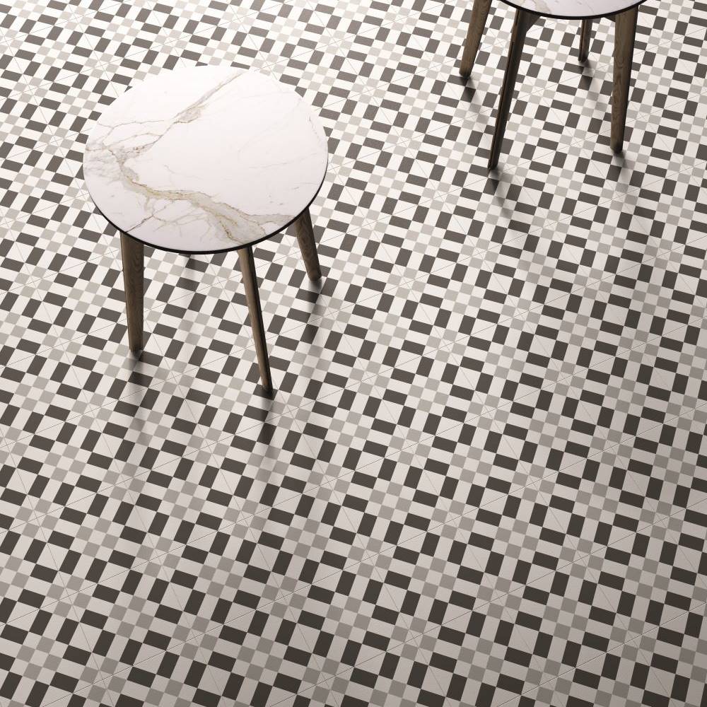 Плитка керамогранітна CSAPBW0220 Patchwork B&W 02 200x200x10 Sant'agostino - Зображення 255844-ec227.jpg