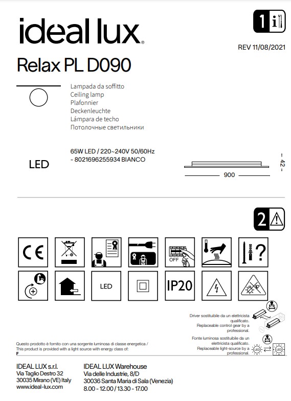 Світильник RELAX PL D090 (255934), IDEAL LUX - Зображення 255934--.jpg