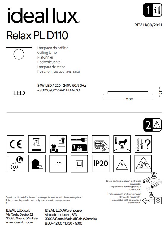 Світильник RELAX PL D110 (255941), IDEAL LUX - Зображення 255941--.jpg