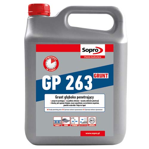 Грунтовочный концентрат глубокого проникновения Sopro GP 263 (4 кг) - Зображення 256690-db341.jpg