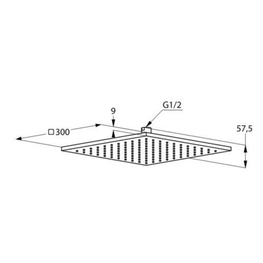Верхний душ DN 15 A-QA (6443091-00) белый, Kludi - Зображення 257344-9a5cf.jpg