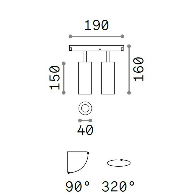 Трековий світильник EGO TRACK DOUBLE 24W 3000K (257662), IDEAL LUX - Зображення 257662-.jpg