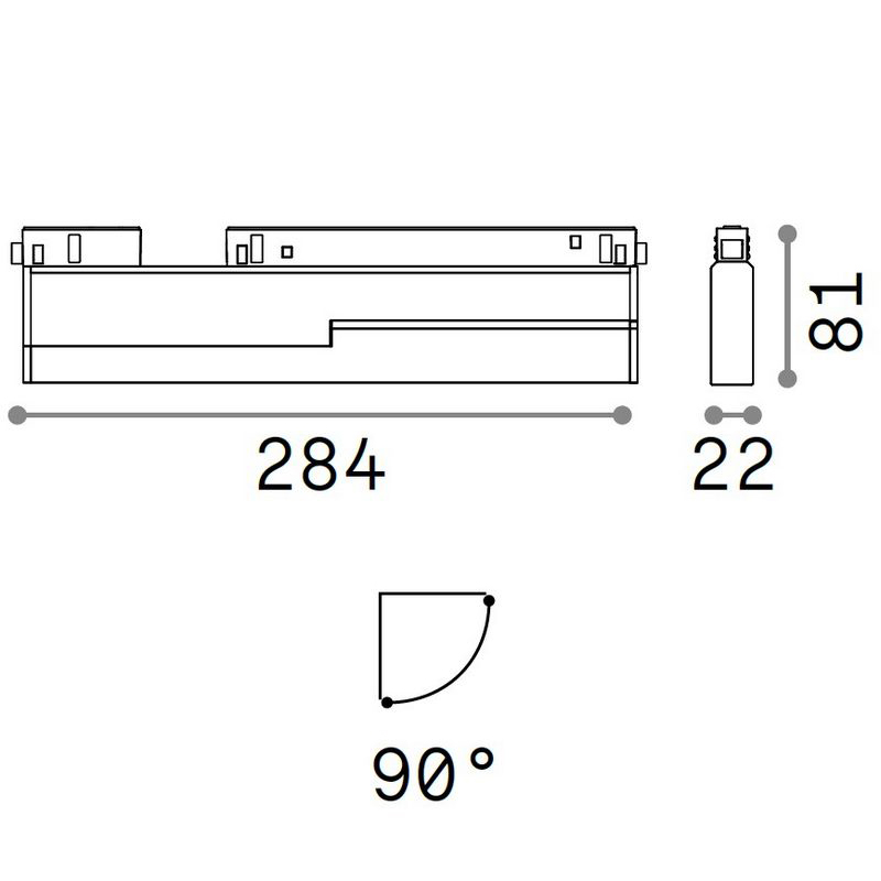 Трековий світильник EGO FLEXIBLE WIDE 07W 3000K (257839), IDEAL LUX - Зображення 257839--.jpg