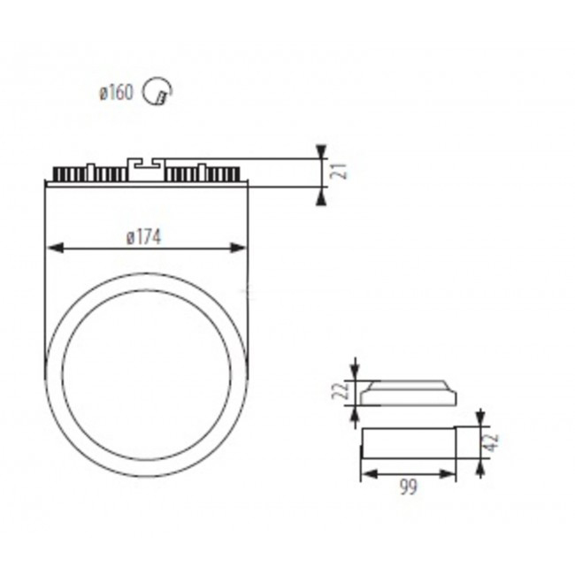 Точковий світильник ROUNDA V2LED 12W-NW-W (28935), Kanlux - Зображення 25835-.jpg