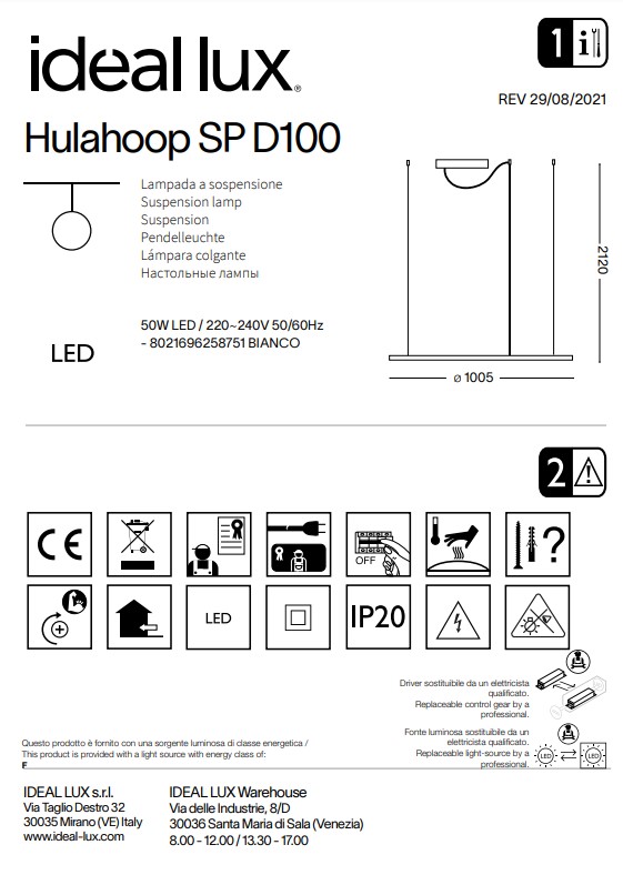 Люстра HULAHOOP SP D100 (258751), IDEAL LUX - Зображення 258751--.jpg