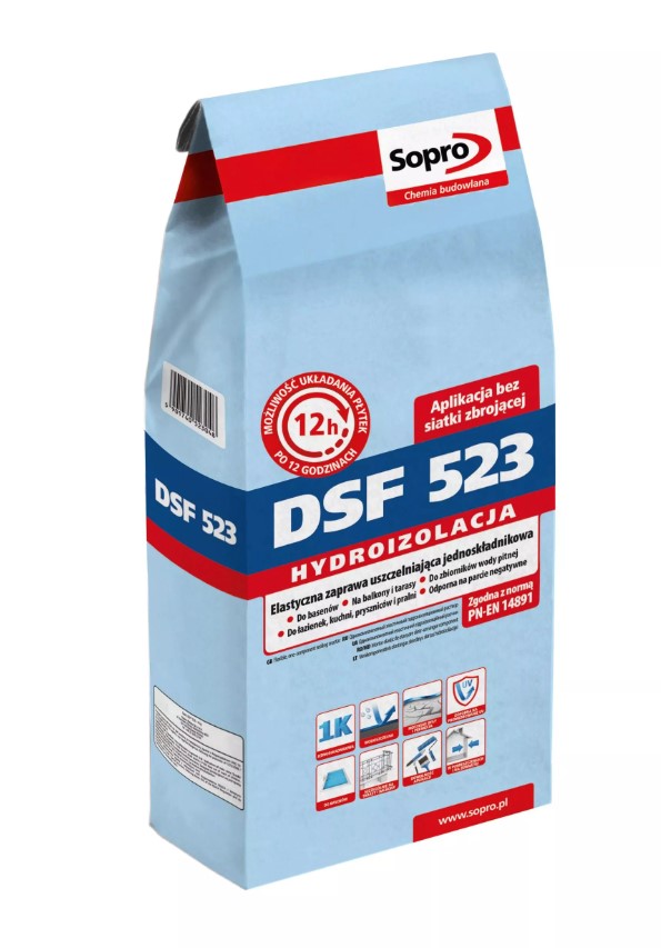 Гідроізоляційна суміш Sopro DSF 523 (4 кг) - Зображення