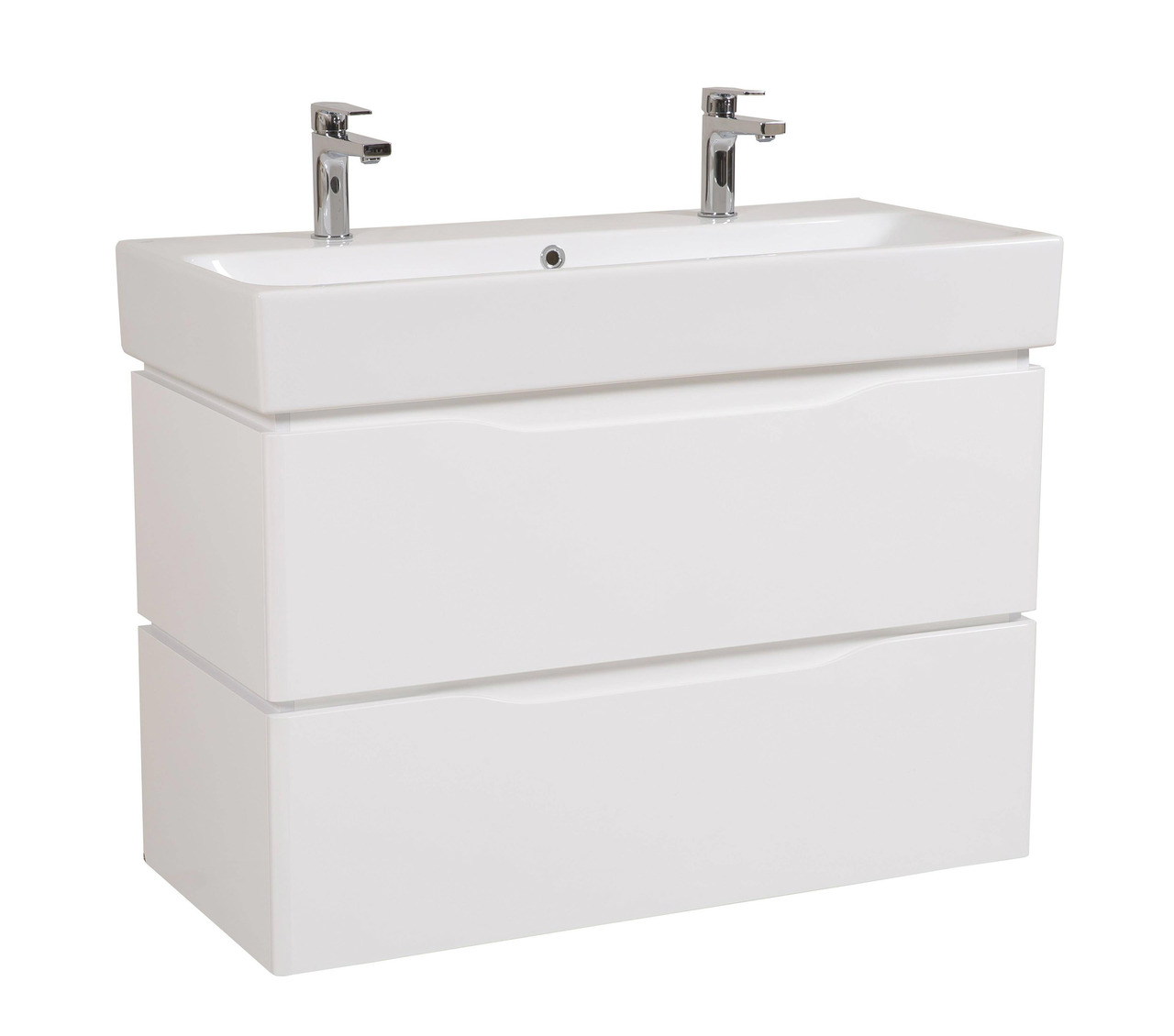 Шкафчик с умывальником подвесной Венеция Пинто 100, Аква Родос - Зображення