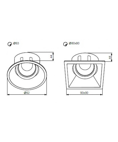 Кільце точкового світильника IVRI DTL-W (26737), Kanlux - Зображення 26737-.jpg