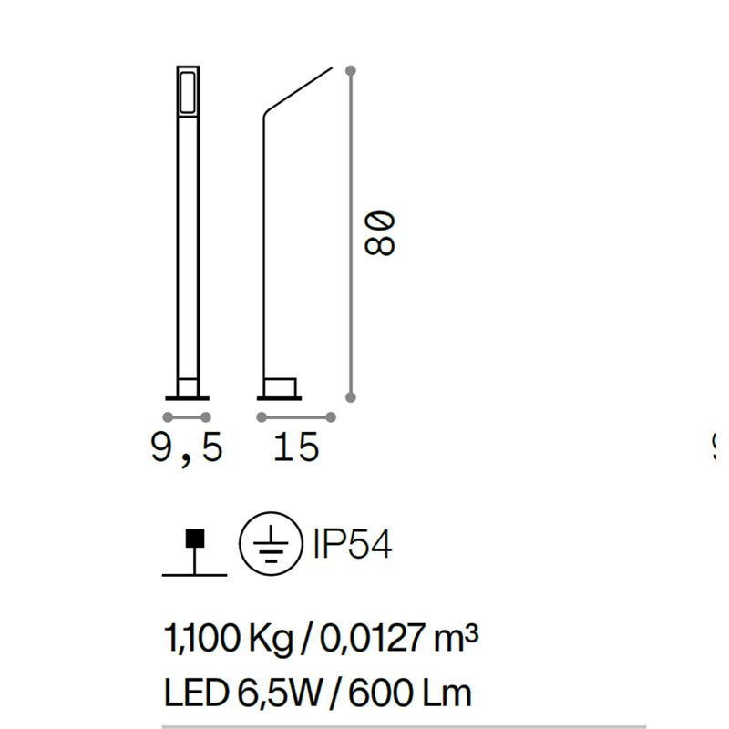 Світильник вуличний AGOS PT BIG 4000K (268422), IDEAL LUX - Зображення 268422--.jpg