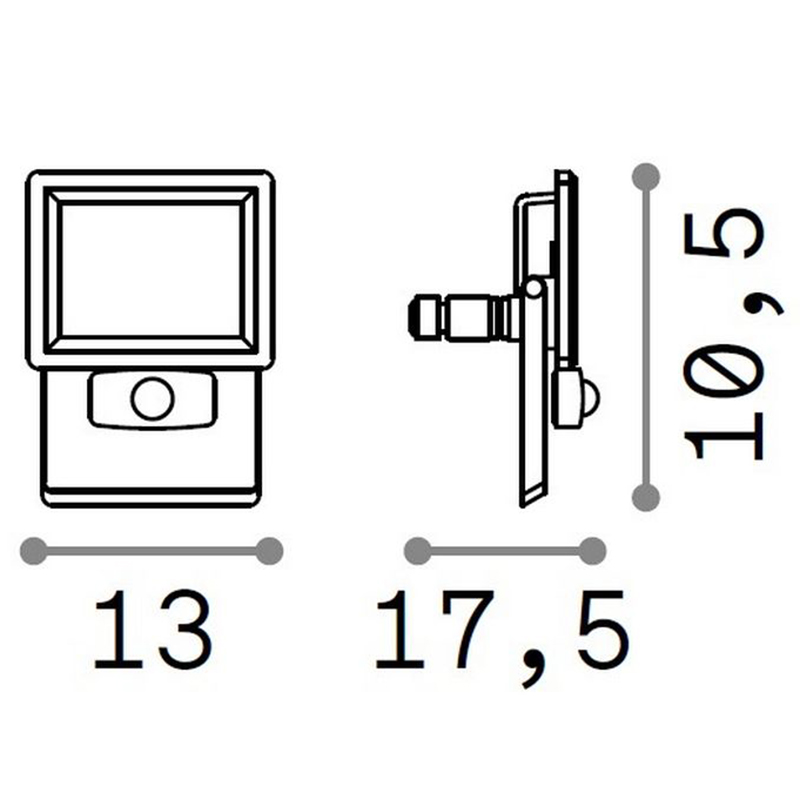 Світильник вуличний FLOOD SENSOR 20W (269092), IDEAL LUX - Зображення 269092--.jpg