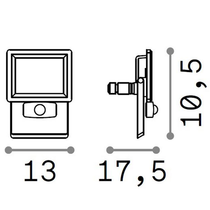 Світильник вуличний FLOOD SENSOR 20W (269108), IDEAL LUX - Зображення 269108-.jpg