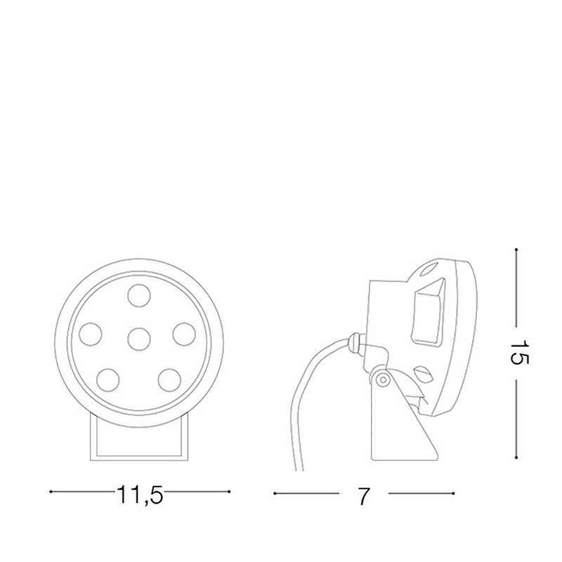 Світильник вуличний KRYPTON PT 3000K (269290), IDEAL LUX - Зображення 269290--.jpg