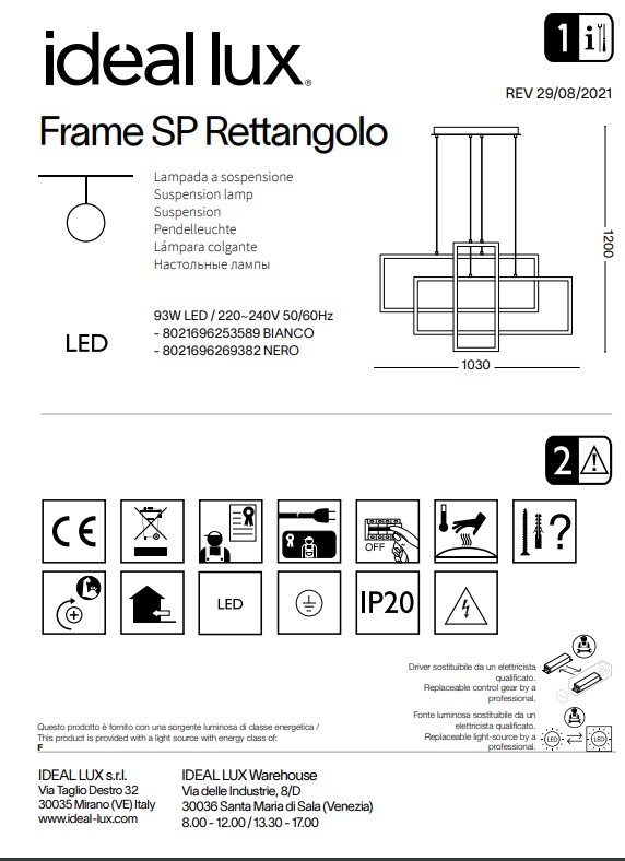Люстра FRAME SP RETTANGOLO NERO (269382), IDEAL LUX - Зображення 269382--.jpg