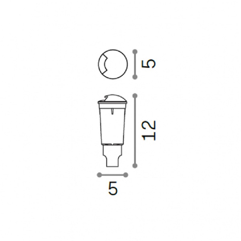 Світильник вуличний WAY ONE SIDE 3000K (269504), IDEAL LUX - Зображення 269504--.jpg
