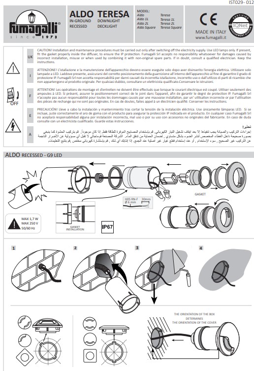Светильник уличный WAY TWO SIDES 4000K (269719), IDEAL LUX - Зображення 269719-.jpg