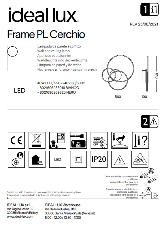 Світильник FRAME PL CERCHIO NERO (269825), IDEAL LUX - Зображення 269825--.jpg