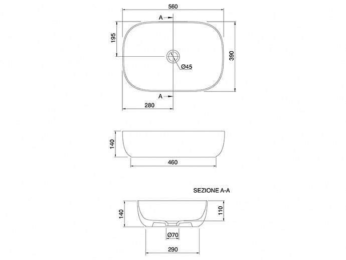 Умивальник Glam 56 (1804) SCARABEO - Зображення 271751-a4396.jpg