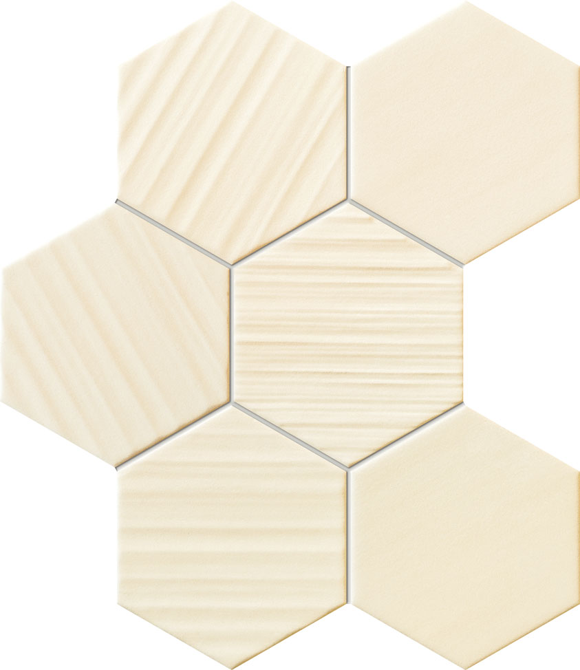 Мозаїка Horizon Hex Ivory 221x289x10 Tubadzin - Зображення 272246-3548b.jpg