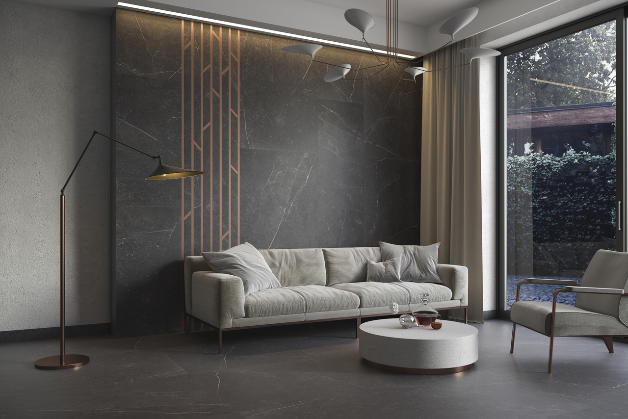 Плитка керамогранітна Barro Nero RECT 598x1198x9 Paradyz - Зображення 273241-e287f.jpg