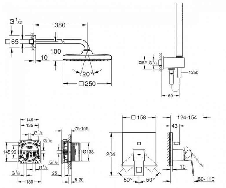 Душова система Eurocube UA26415SC3 Grohe - Зображення 27398190-0f5dc.jpg