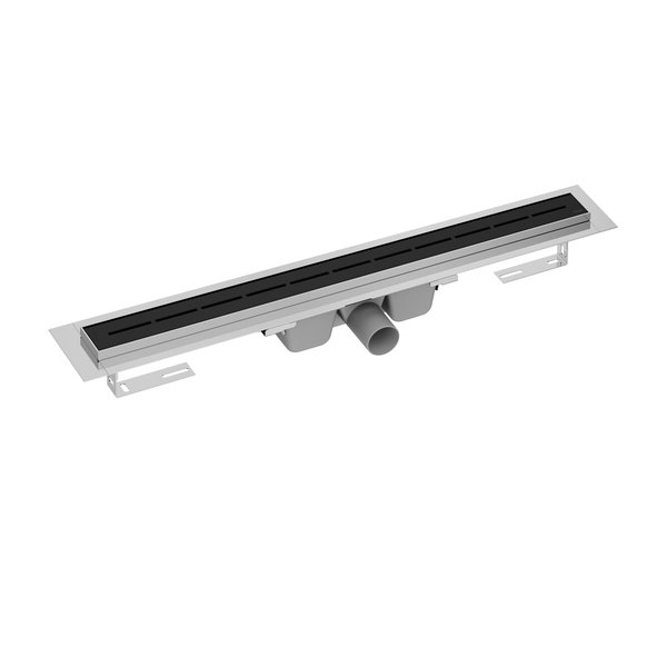 Душовий канал 75 см OZ Runway Black RAVAK - Зображення