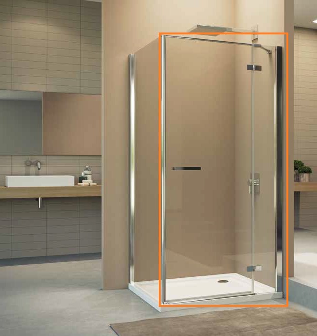 Душові двері одноелементні Gallery 3000 GTW2 R 900, Duka - Зображення