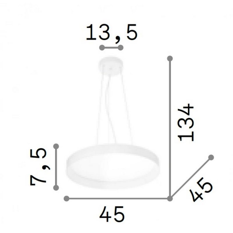 Люстра FLY SP D45 4000K (276595), IDEAL LUX - Зображення 276595--.jpg