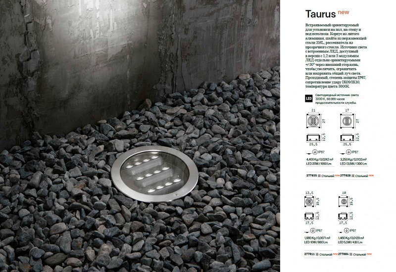 Світильник вуличний TAURUS 13W (277028), IDEAL LUX - Зображення 277028--.jpg