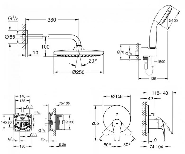 Душова система Eurosmart New UA26416SC3 Grohe - Зображення 27721255-f23a0.jpg